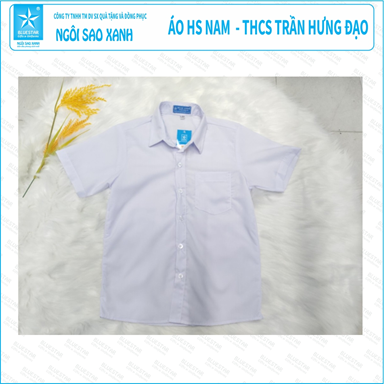 ÁO TRẮNG NAM HS - THCS TRẦN HƯNG ĐẠO